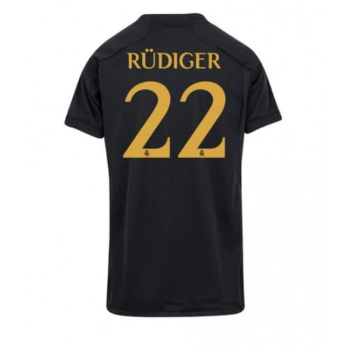 Ženski Nogometni dresi Real Madrid Antonio Rudiger #22 Tretji 2023-24 Kratek Rokav